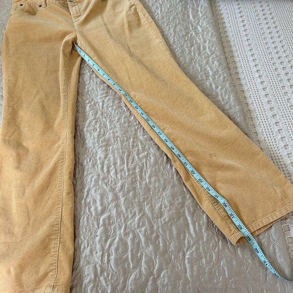 Talbots Mustard Corduroy Pants - Picture 6 of 11
